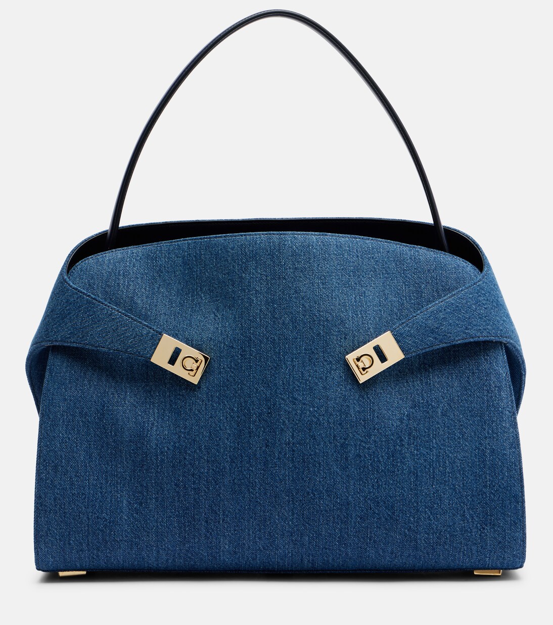 Tote Bag Hug Large aus Denim | Ferragamo