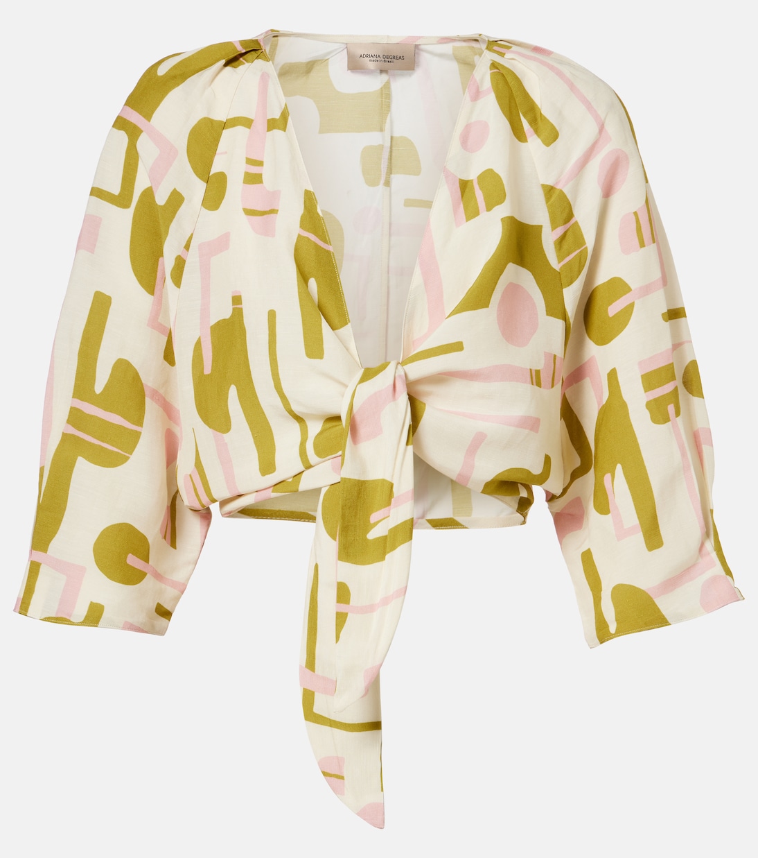 Balearic printed crop top | Adriana Degreas