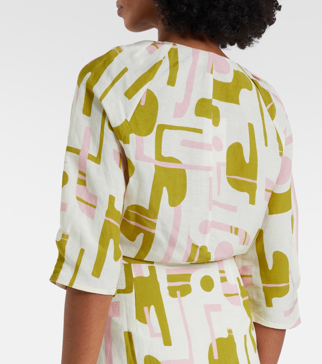 Balearic printed crop top | Adriana Degreas