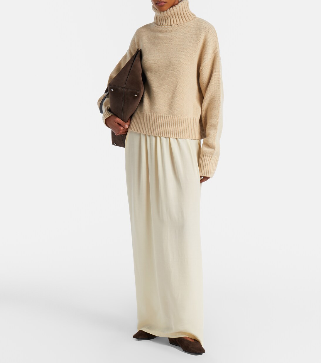 N°434 Crop Xtra cashmere turtleneck sweater | Extreme Cashmere