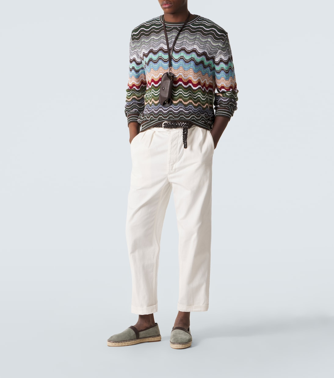 Pullover in misto cotone a zig-zag | Missoni