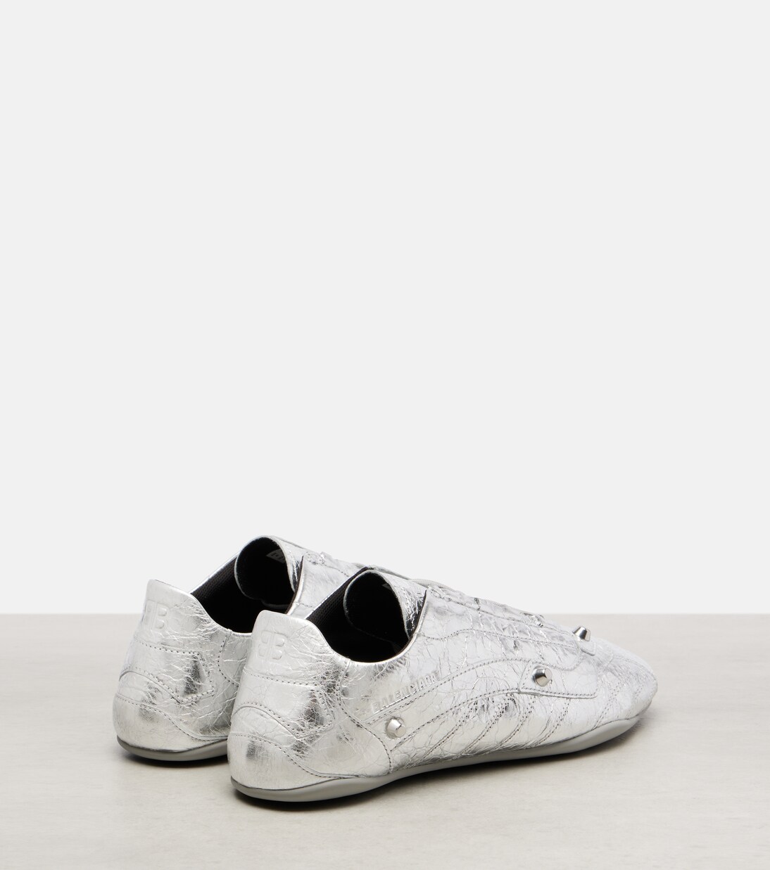 City metallic leather sneakers | Balenciaga
