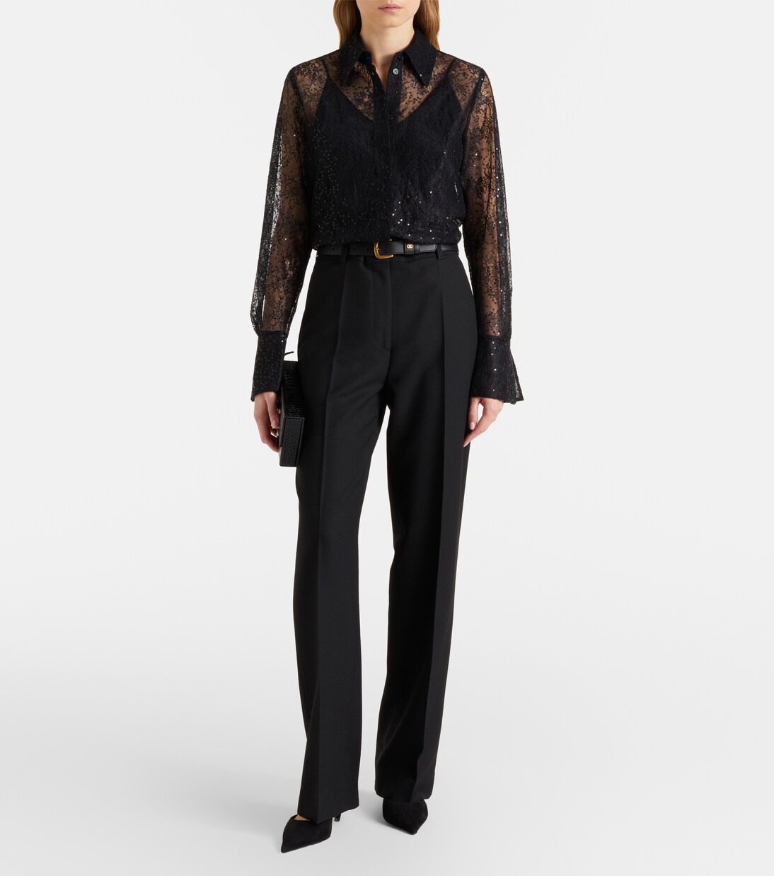 Sequined lace shirt | Nina Ricci