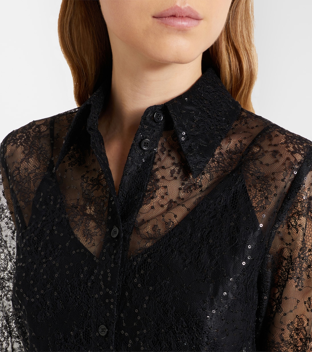Sequined lace shirt | Nina Ricci