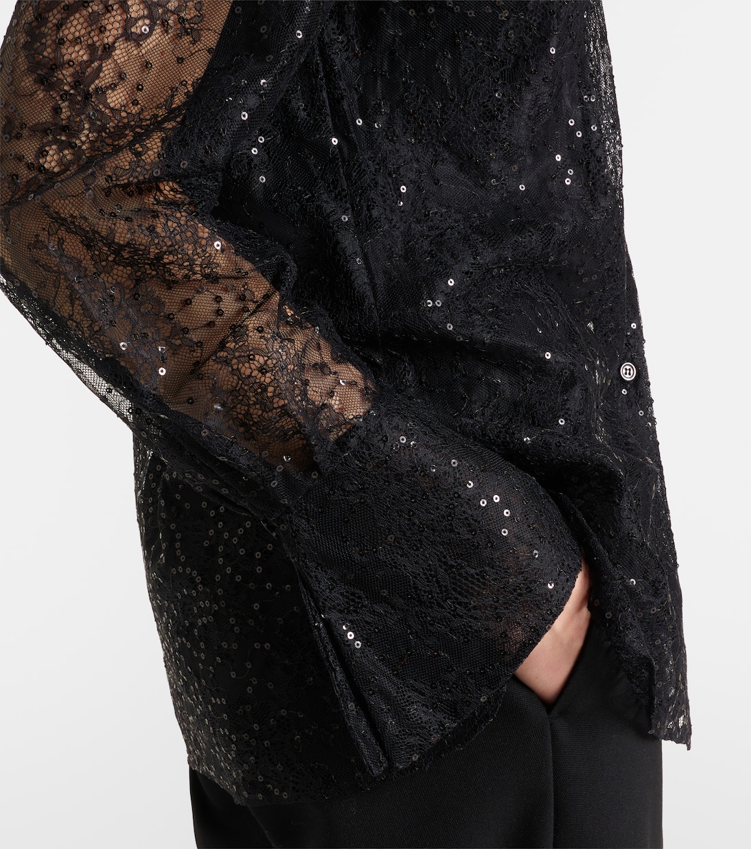 Sequined lace shirt | Nina Ricci