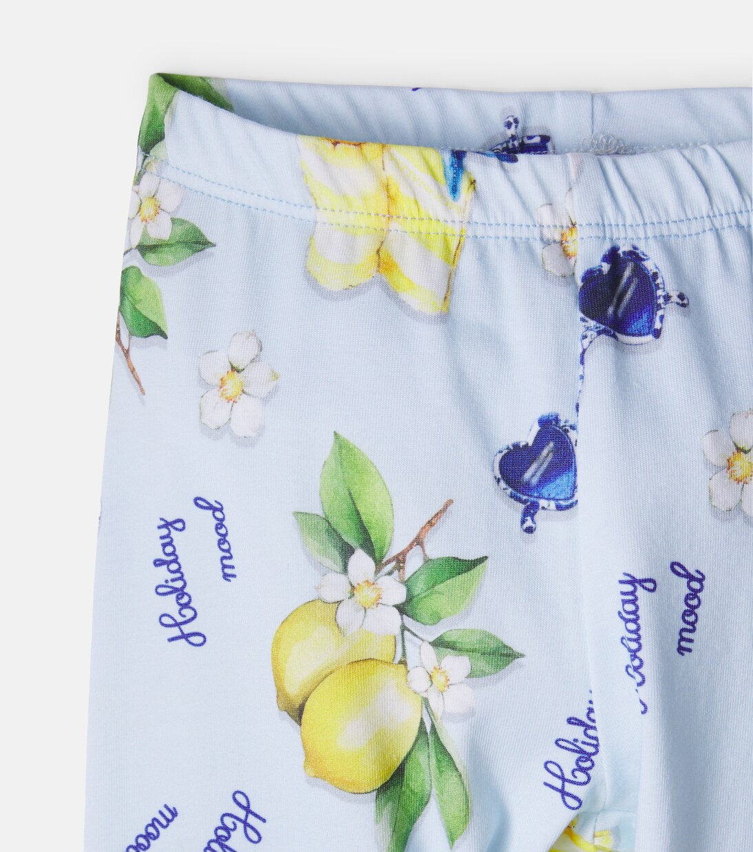 Printed cotton-blend jersey leggings | Monnalisa