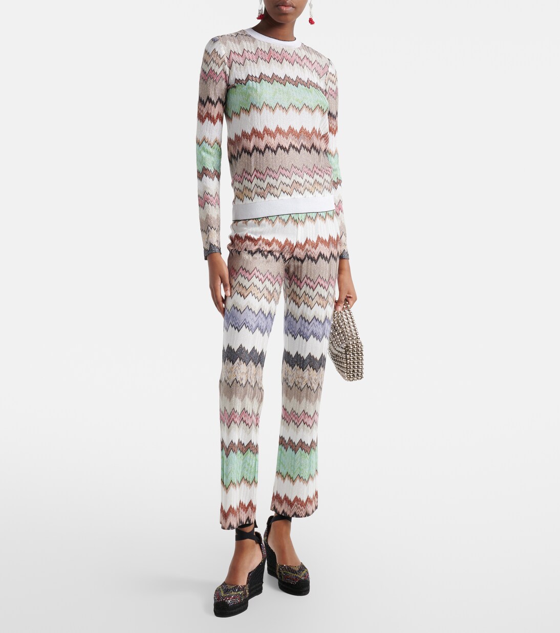 Eva 80 sequined espadrille wedges | Missoni