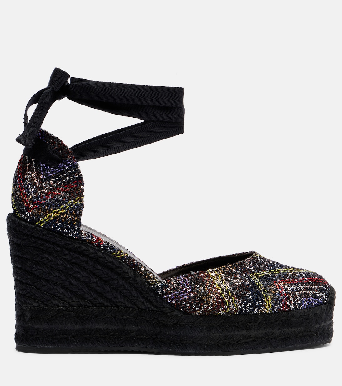 Eva 80 sequined espadrille wedges | Missoni