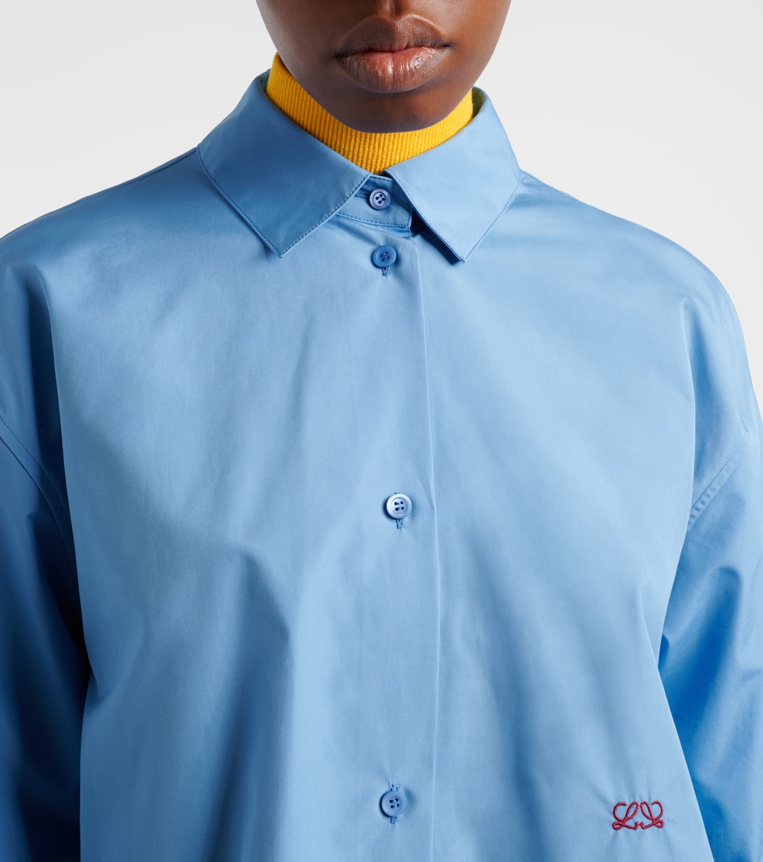 Anagram embroidered cotton shirt | Loewe