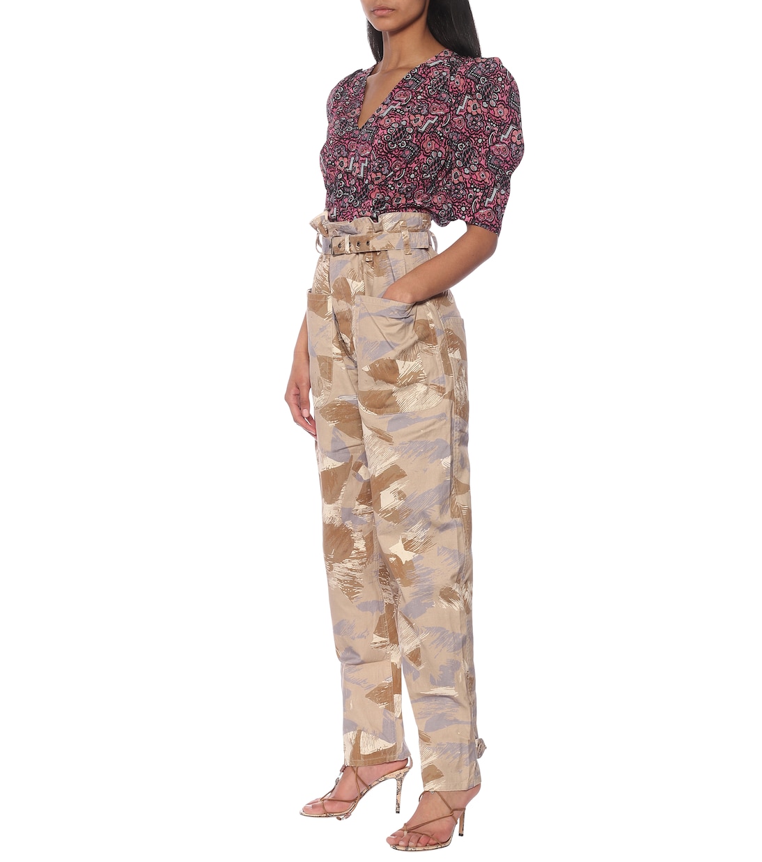 Iona high-rise cotton-blend pants | Isabel Marant