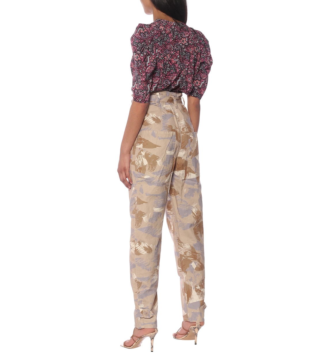 Iona high-rise cotton-blend pants | Isabel Marant