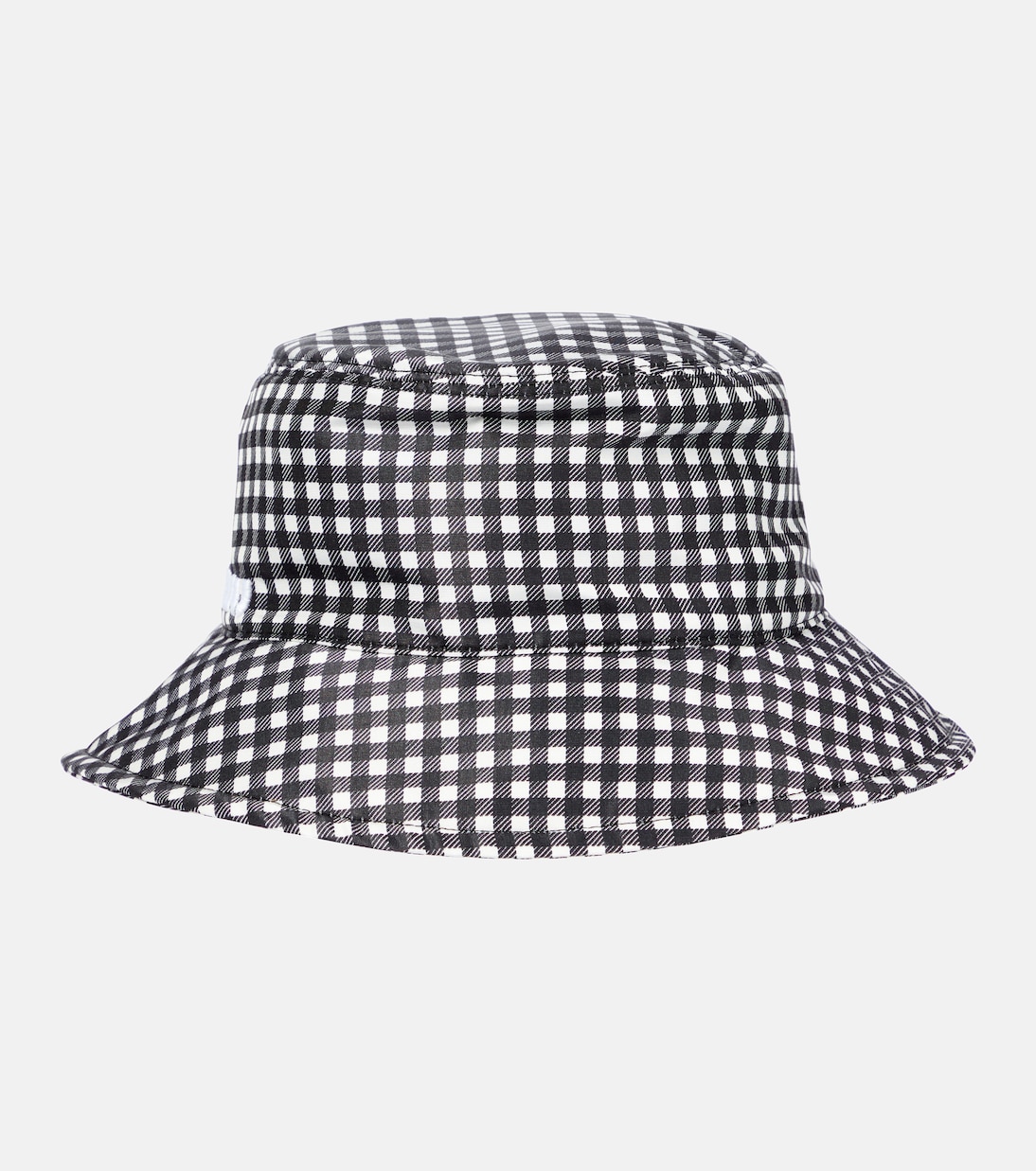 Cappello da pescatore in faille di seta a quadri | Miu Miu