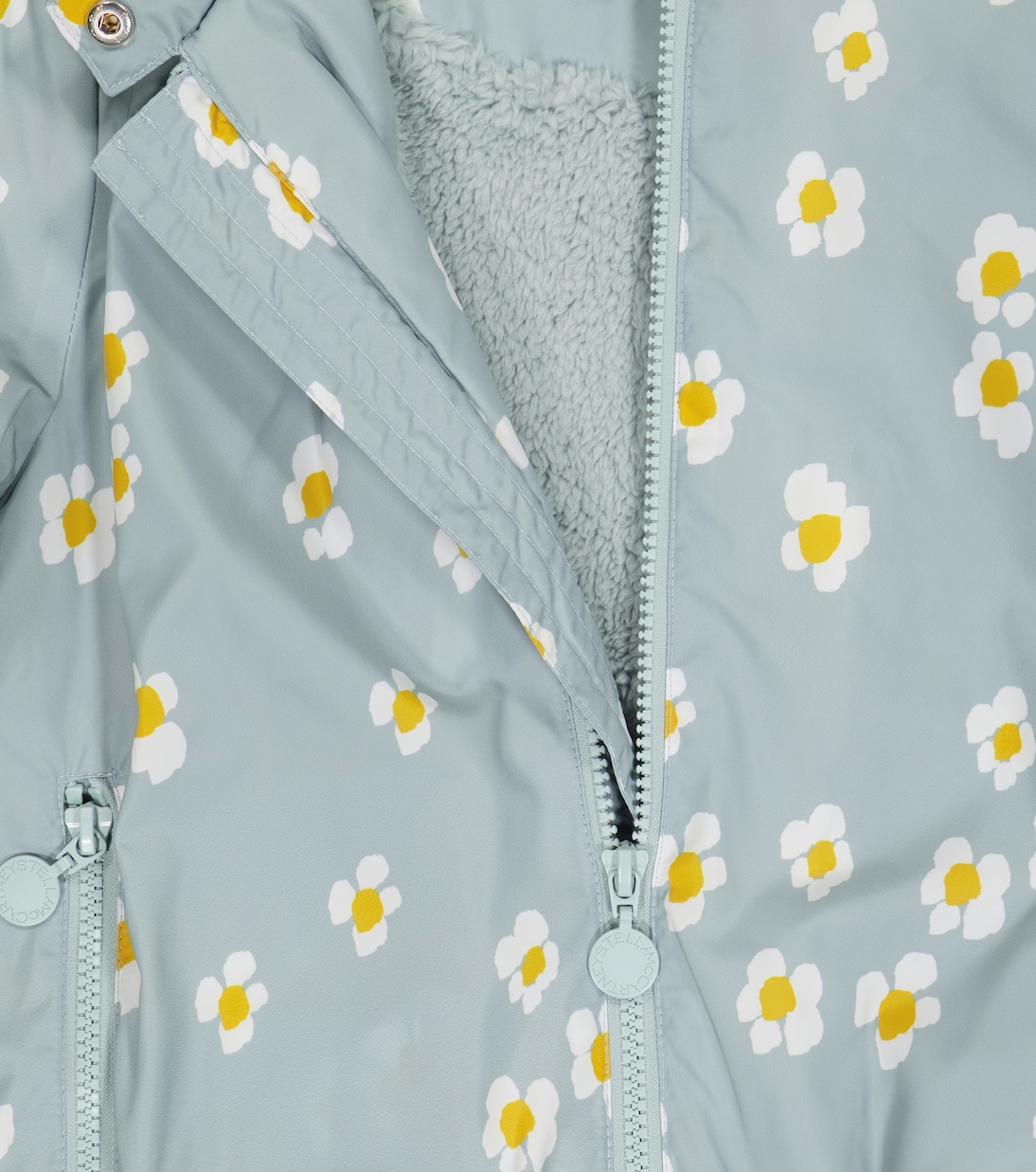 Bedruckte Jacke mit Faux Fur | Stella McCartney Kids