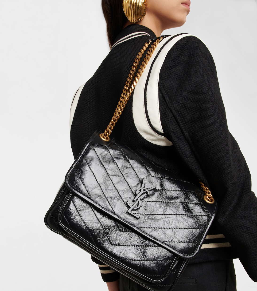 Borsa a spalla Niki Medium in pelle | Saint Laurent