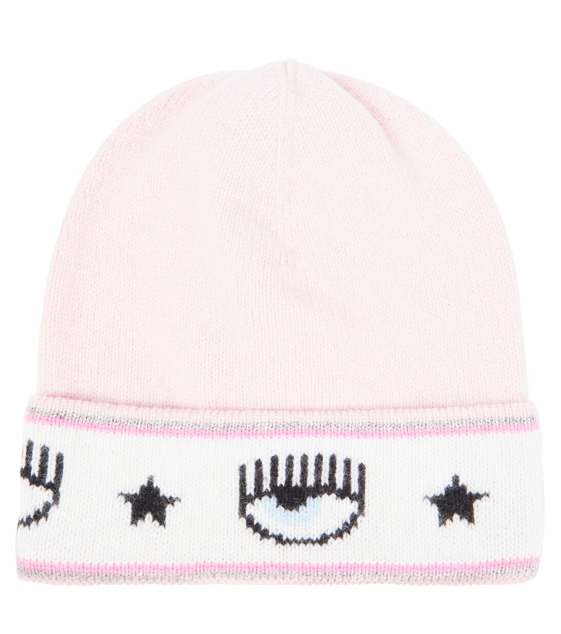 x Chiara Ferragni intarsia-knit beanie | Monnalisa