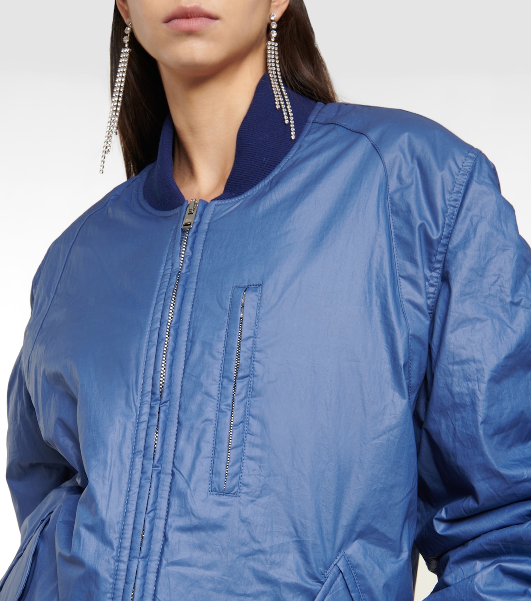 Kayama cotton bomber jacket in blue - Isabel Marant | Mytheresa