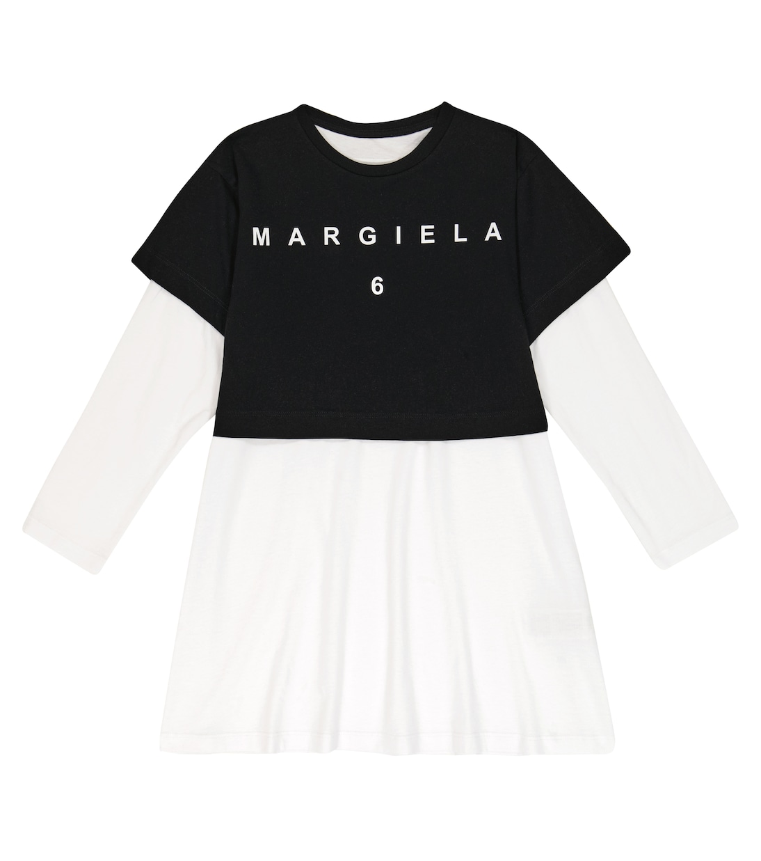 Abito in cotone con stampa | MM6 Maison Margiela Kids