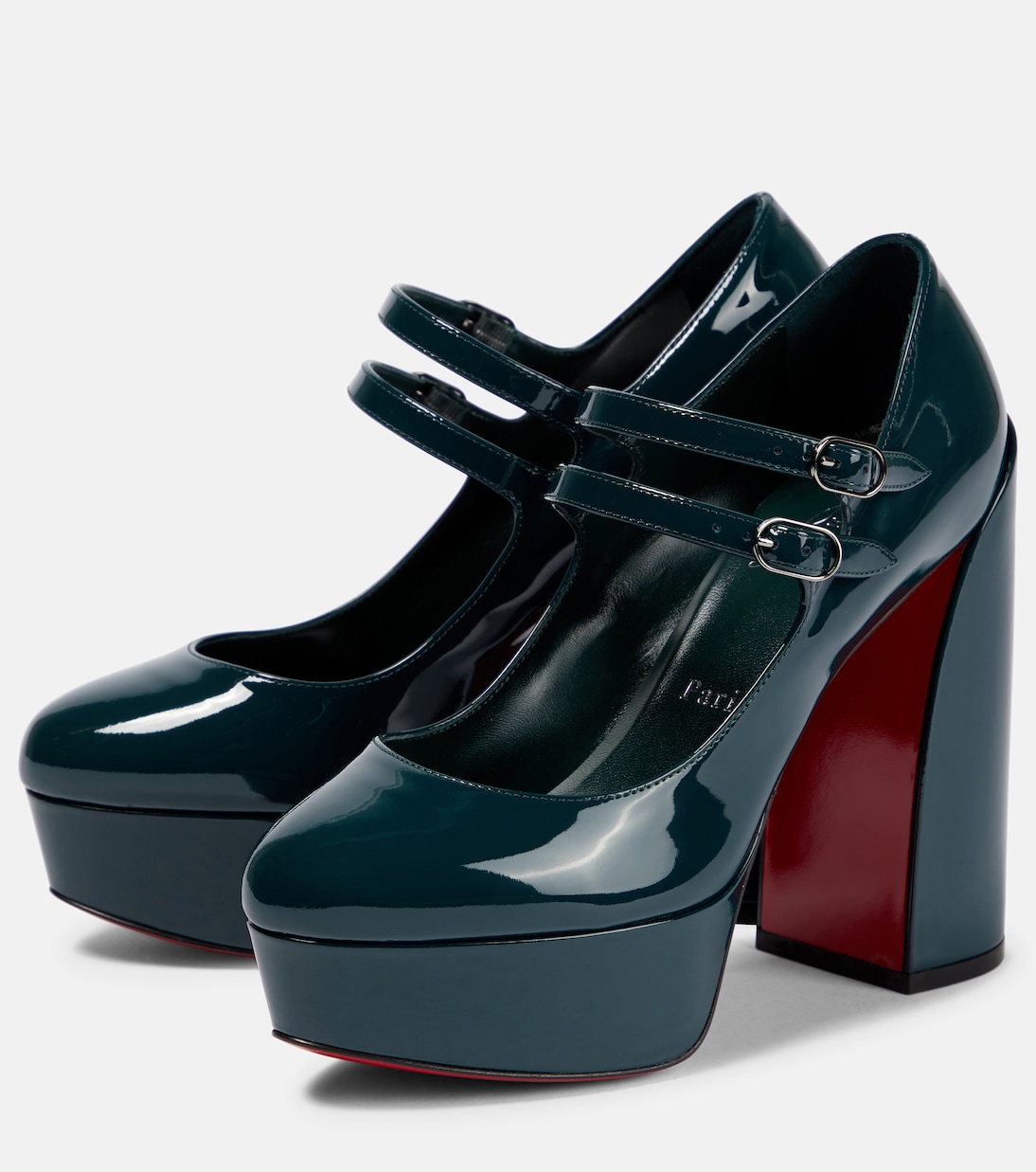 Escarpins Movida Jane à plateau en cuir verni | Christian Louboutin