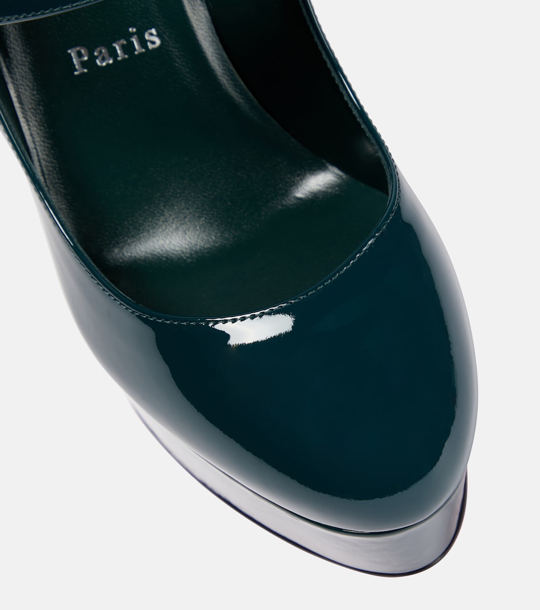 Escarpins Movida Jane à plateau en cuir verni | Christian Louboutin