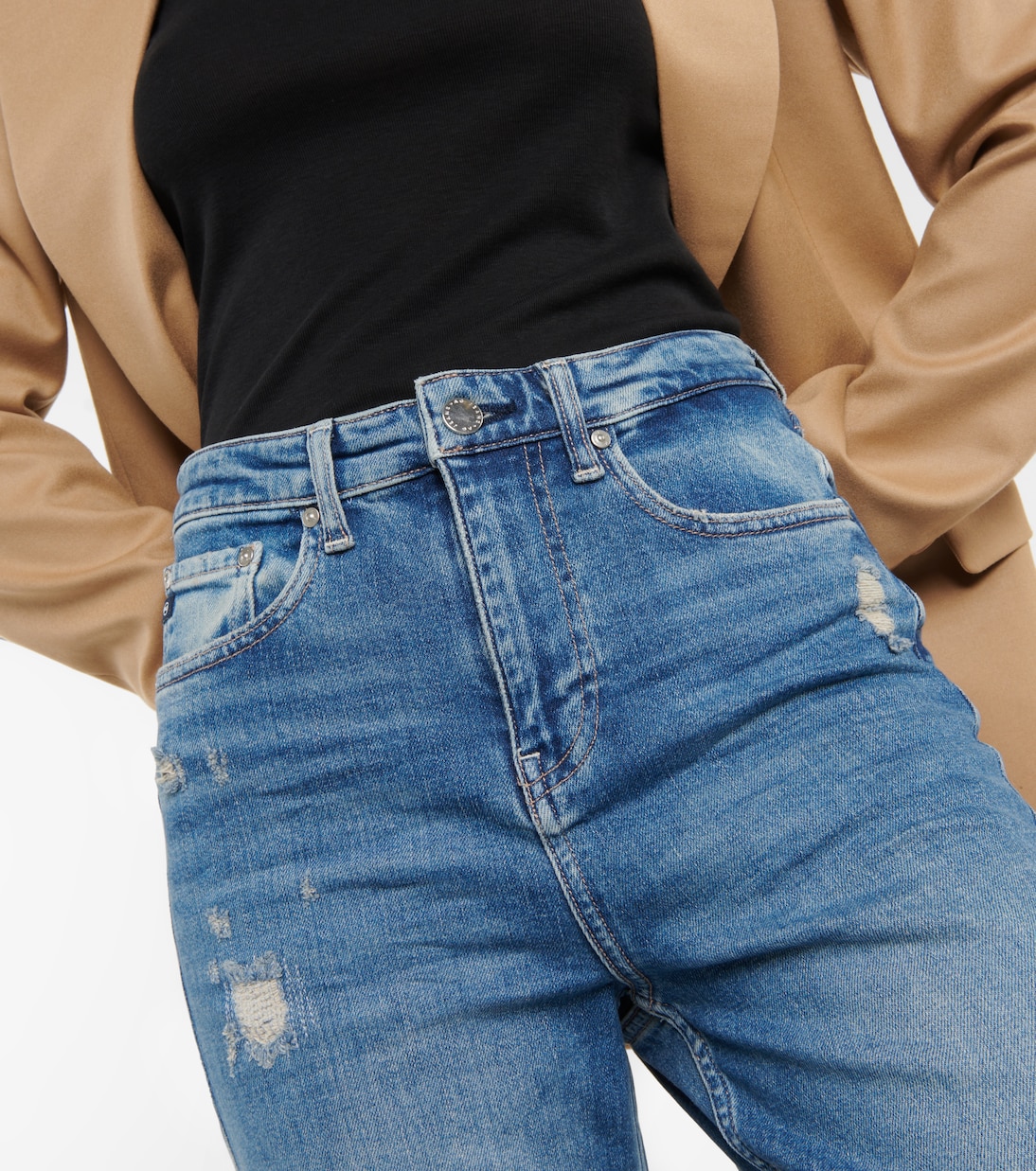 Jeans boyfriend de tiro alto | AG Jeans