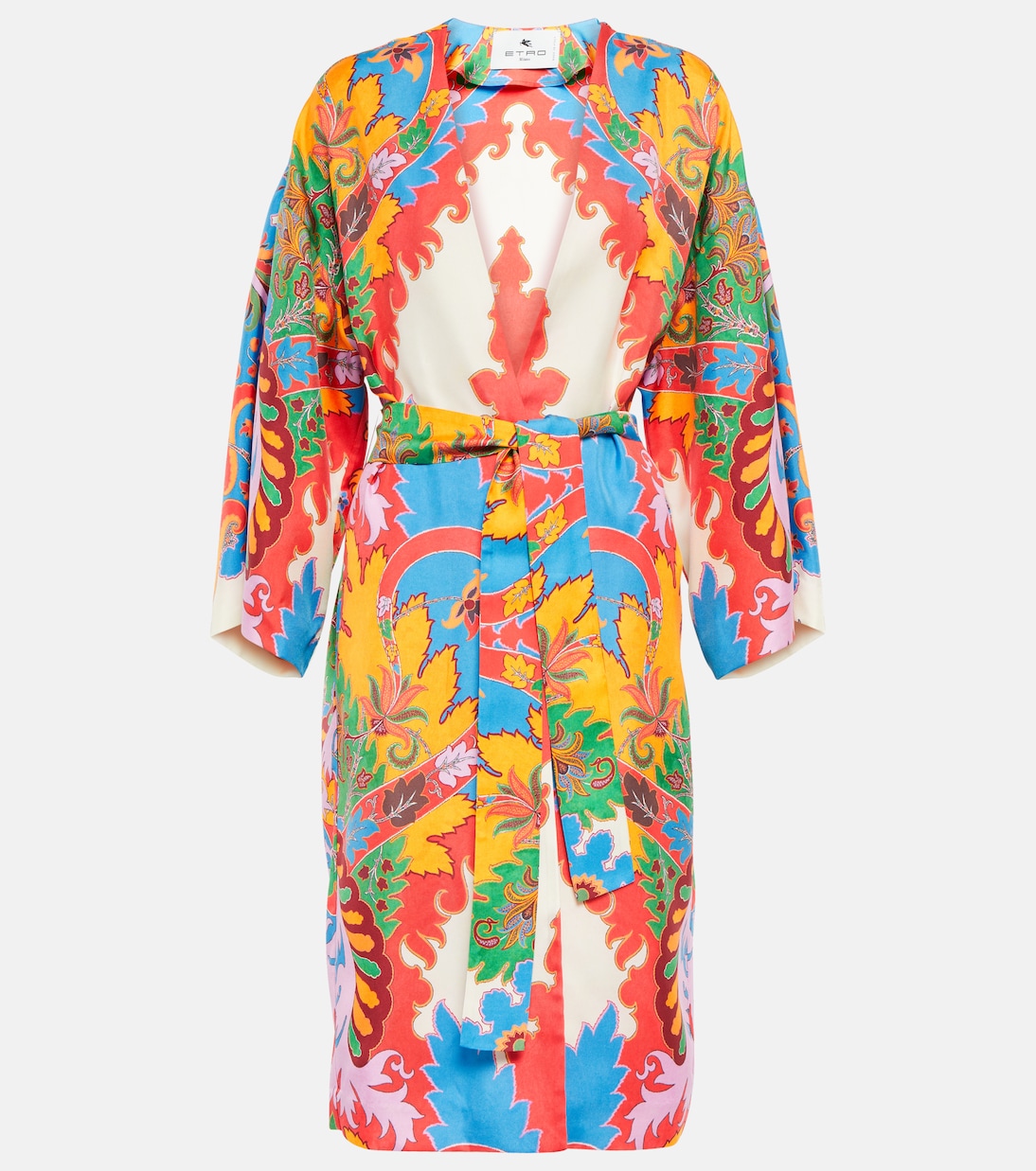 Printed silk beach cover-up | Etro