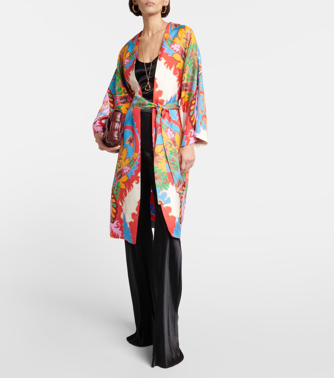 Printed silk beach cover-up | Etro