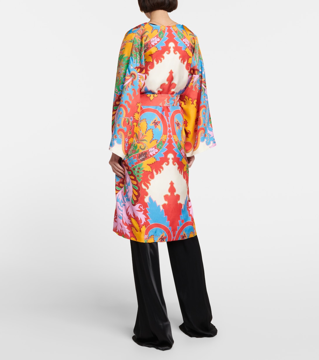 Printed silk beach cover-up | Etro