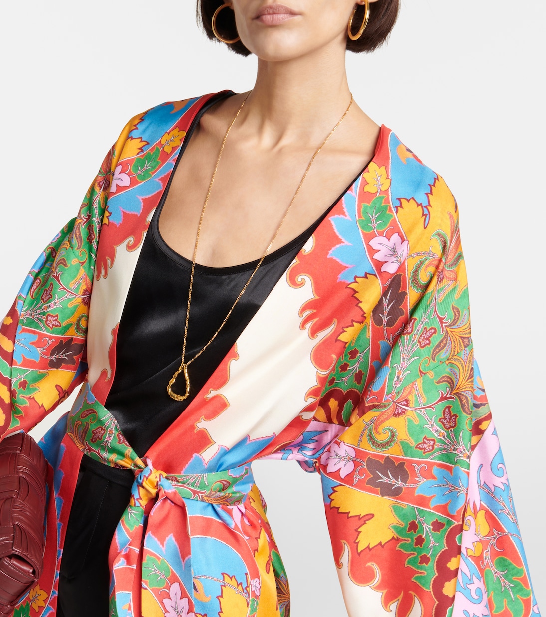 Printed silk beach cover-up | Etro