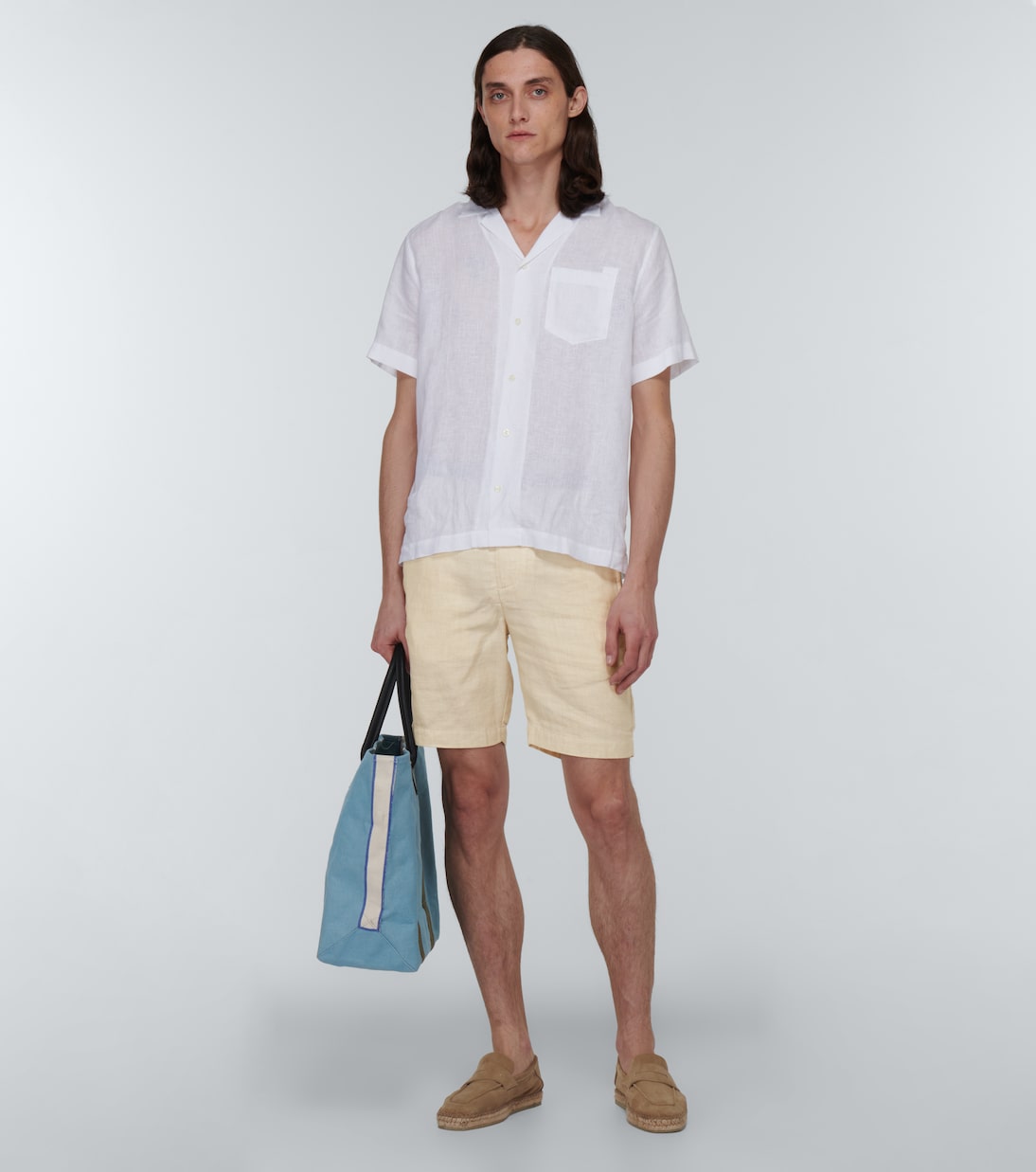 Shorts Felipe in lino e cotone | Frescobol Carioca