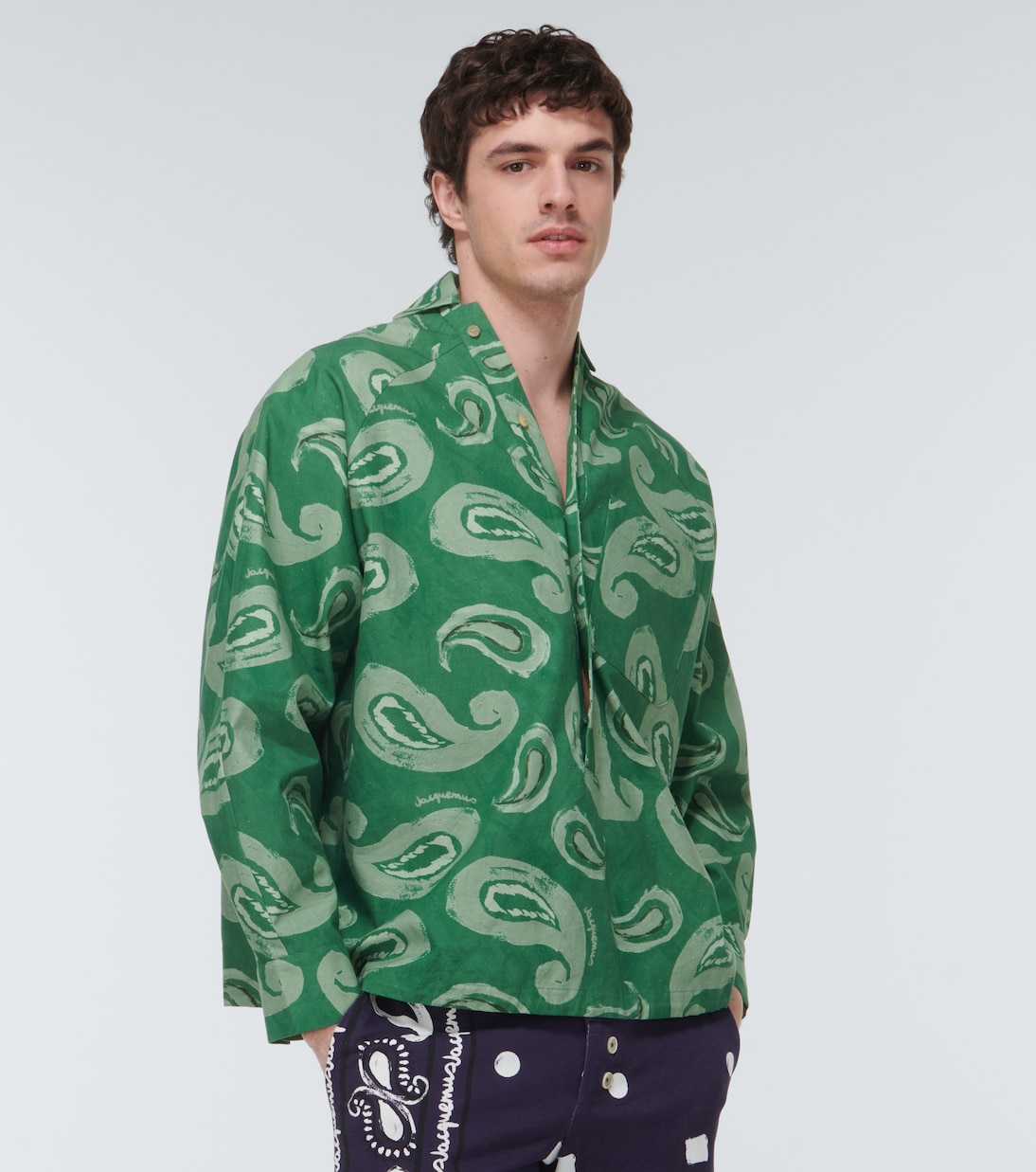 Chemise Simon imprimée en coton | Jacquemus