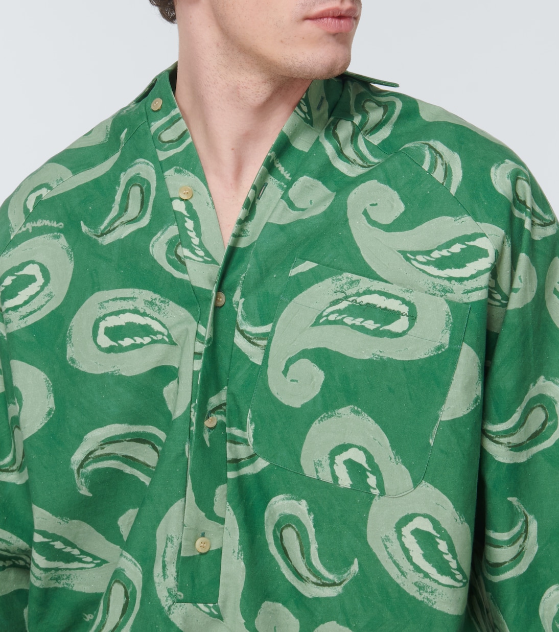 Chemise Simon imprimée en coton | Jacquemus