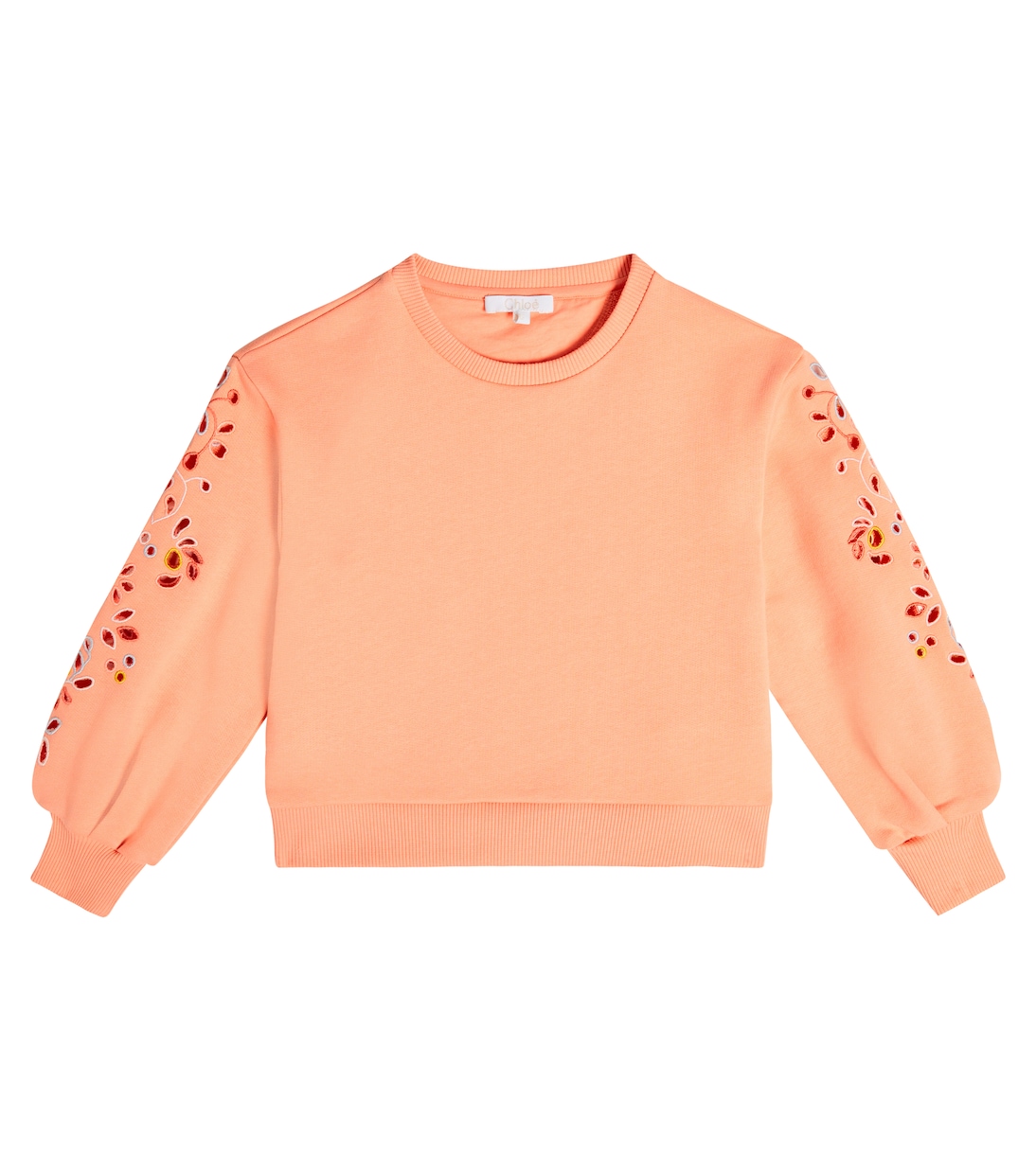 Felpa in cotone sangallo | Chloé Kids