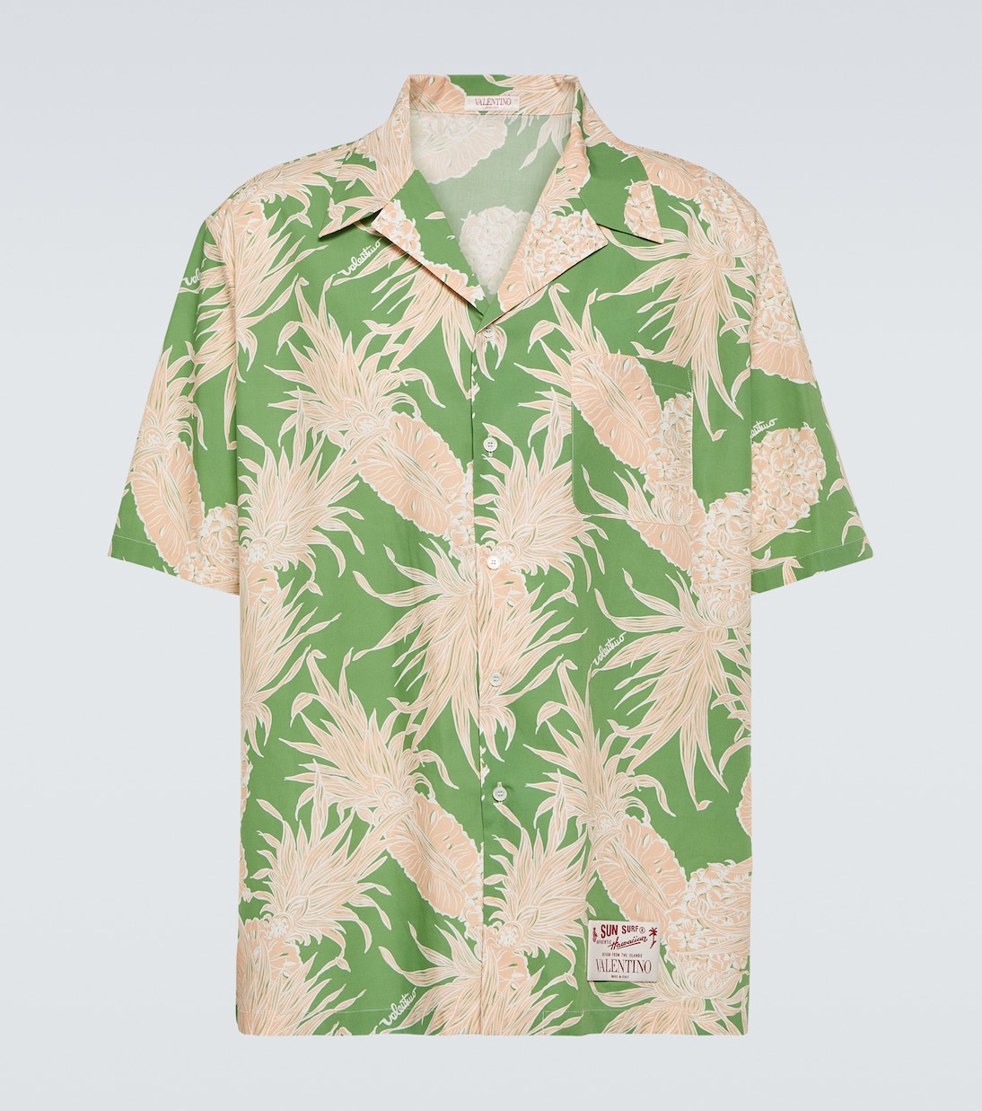 Camisa bowling de algodón estampada | Valentino