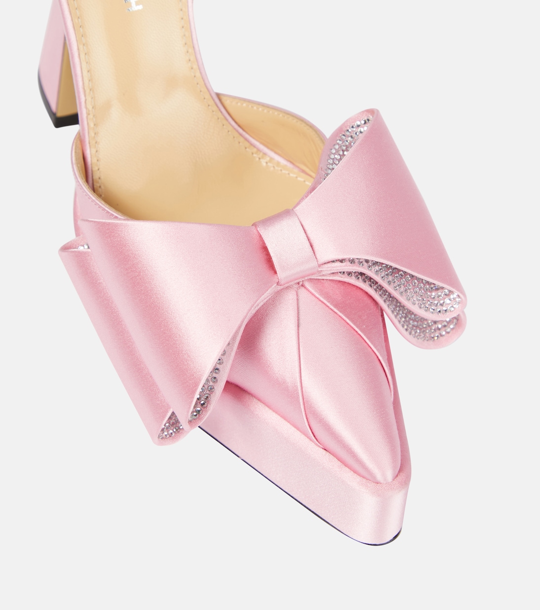 Le Cadeau satin platform pumps | Mach & Mach