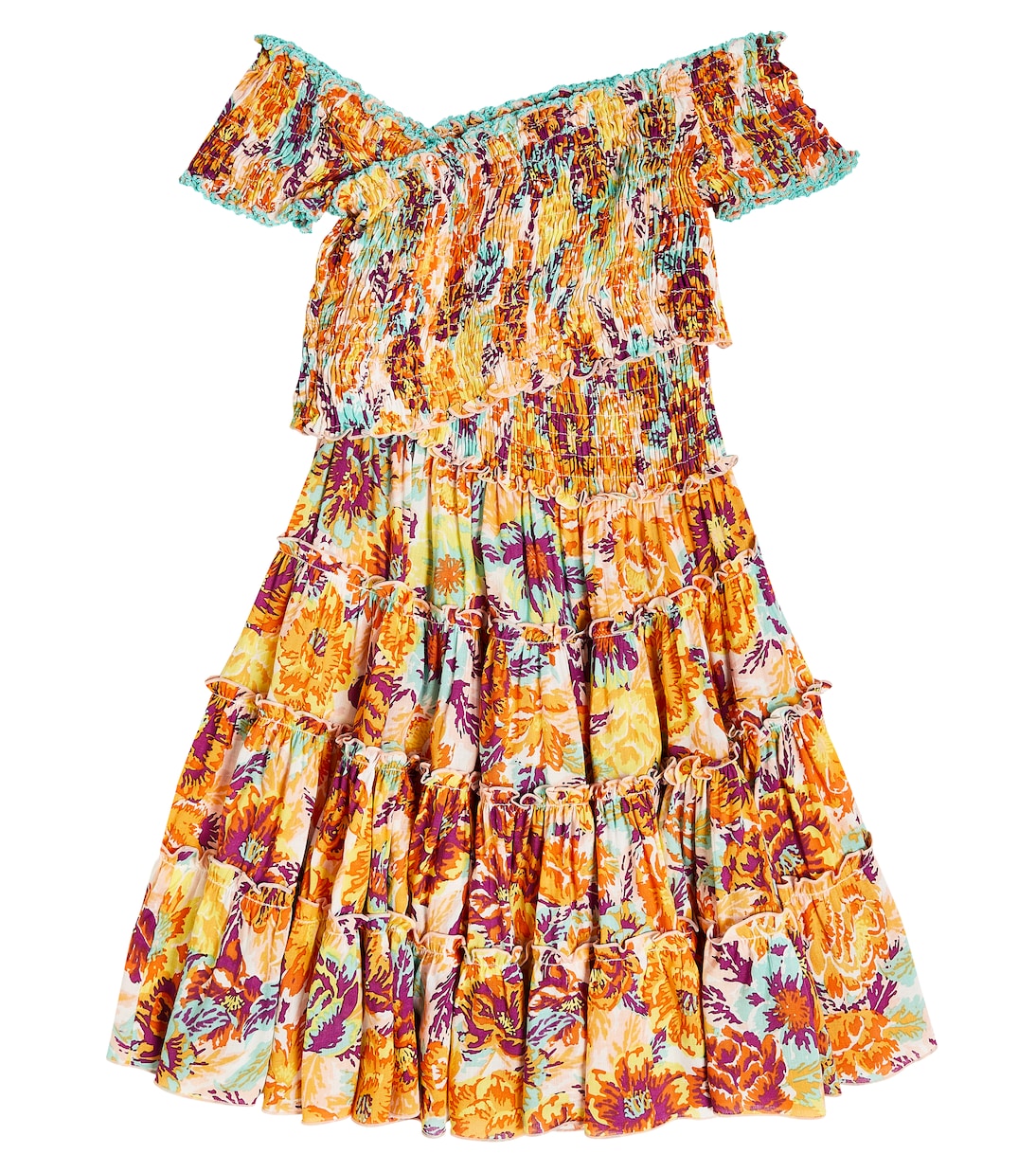 Robe Soledad à fleurs | Poupette St Barth Kids