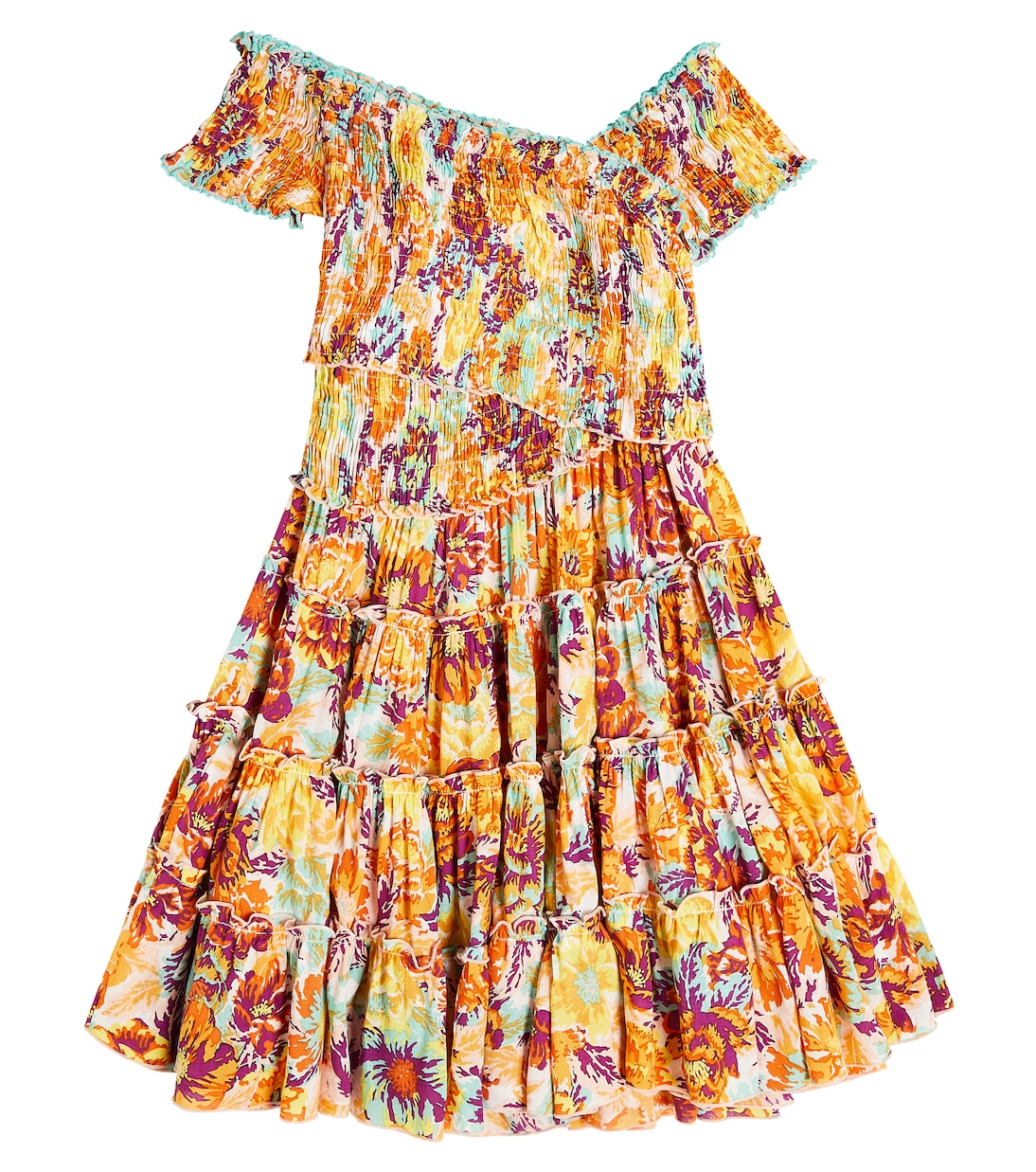 Robe Soledad à fleurs | Poupette St Barth Kids