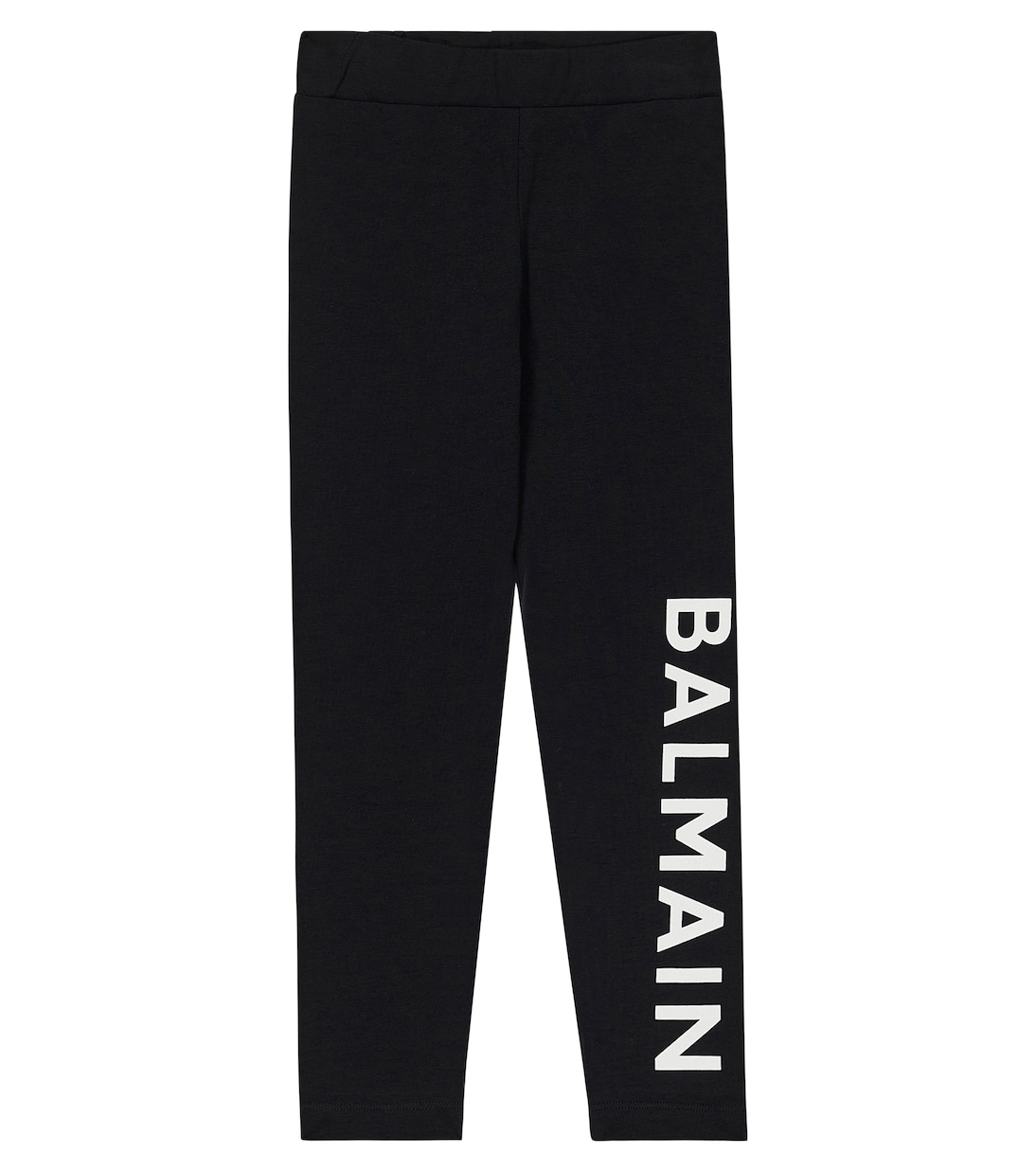 Leggings in misto cotone con logo | Balmain Kids
