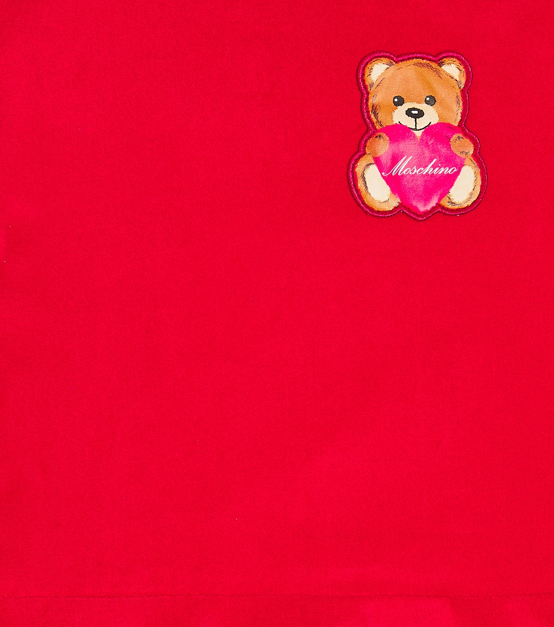 Kleid Teddy Bear aus Samt | Moschino Kids