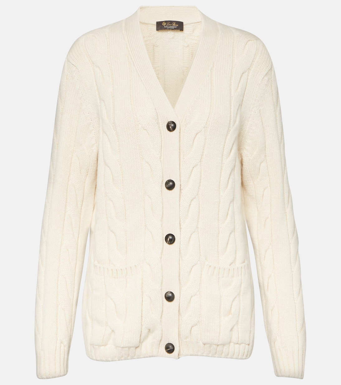 Jersey de Cachemir Loro Piana con Punto Cableado para Jóvenes
