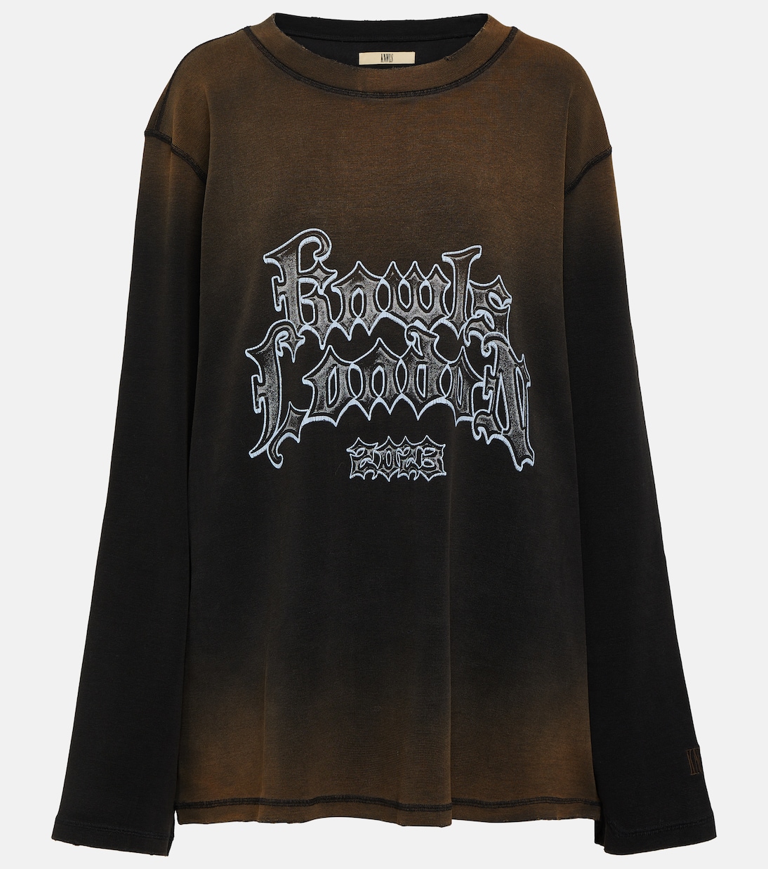 Oversize-Pullover Crng aus Baumwoll-Jersey | KNWLS