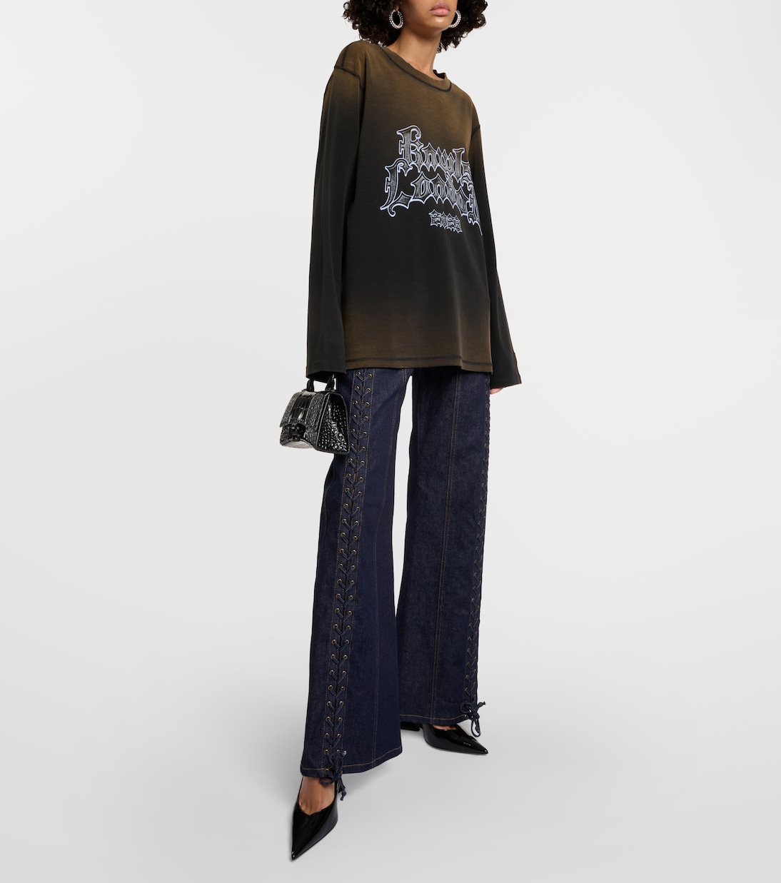 Oversize-Pullover Crng aus Baumwoll-Jersey | KNWLS