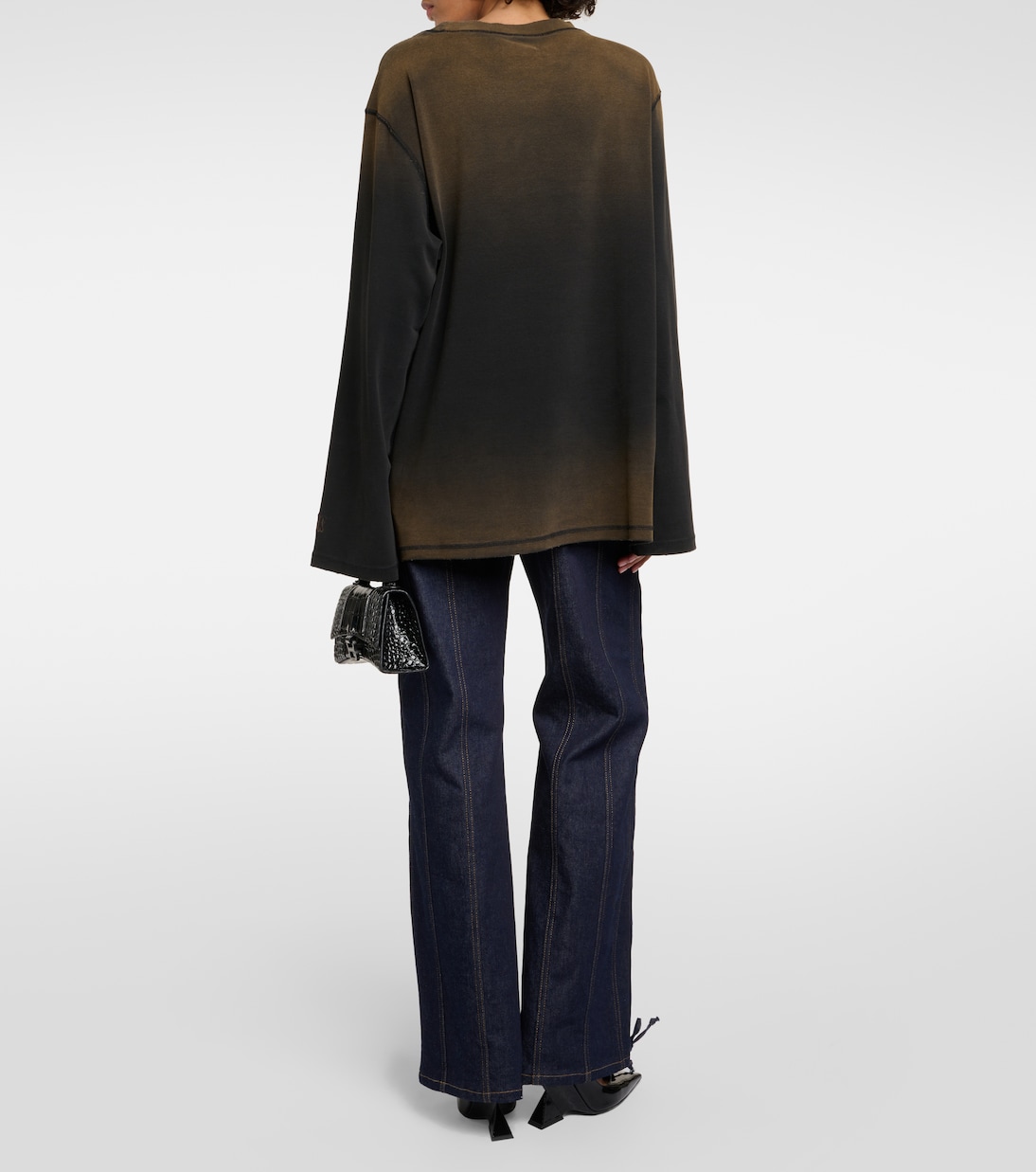 Oversize-Pullover Crng aus Baumwoll-Jersey | KNWLS