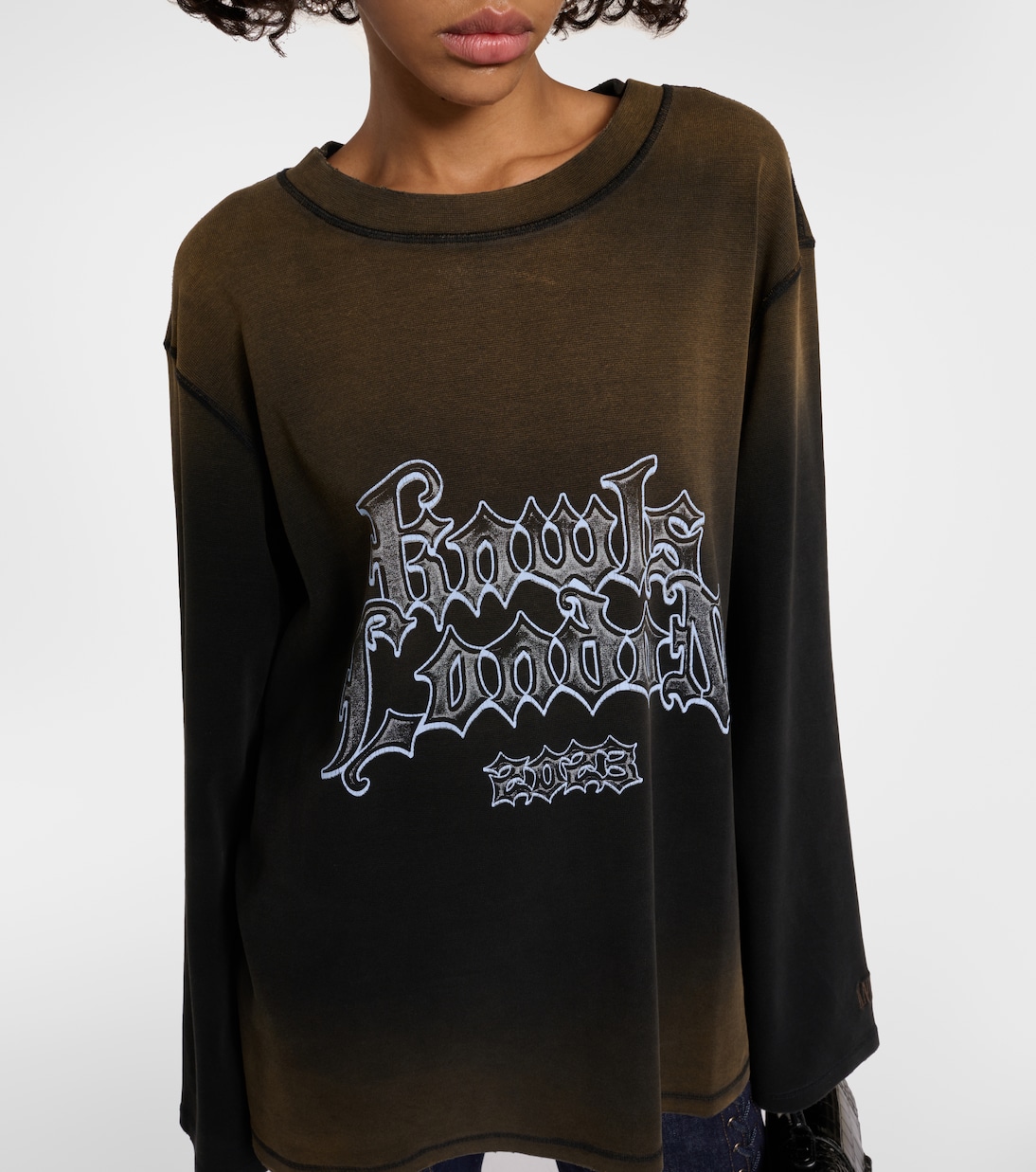 Oversize-Pullover Crng aus Baumwoll-Jersey | KNWLS