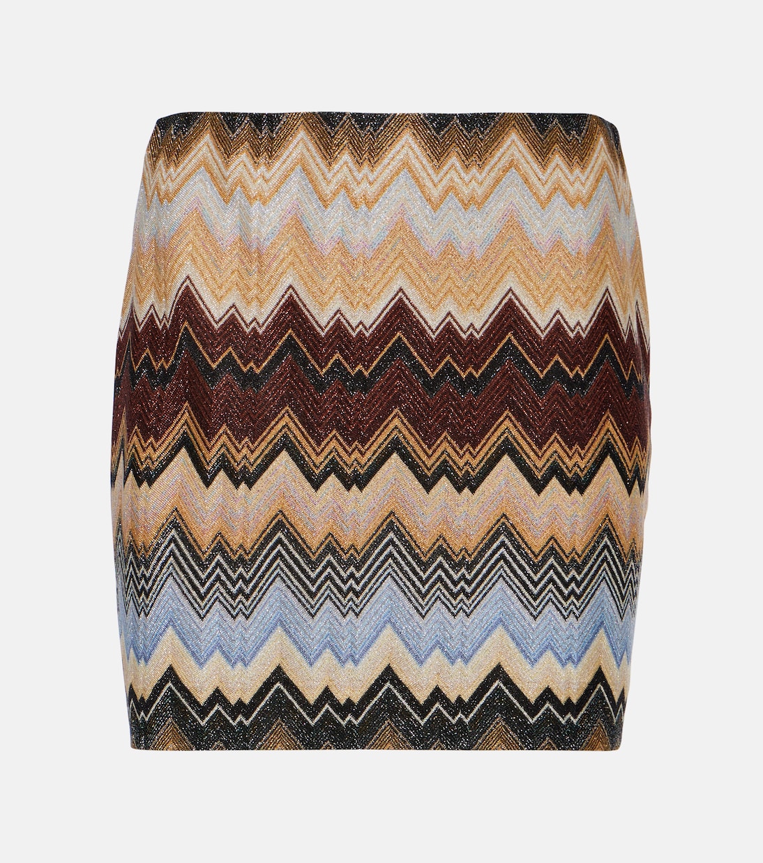 Minifalda Zig-Zag de punto metalizado | Missoni