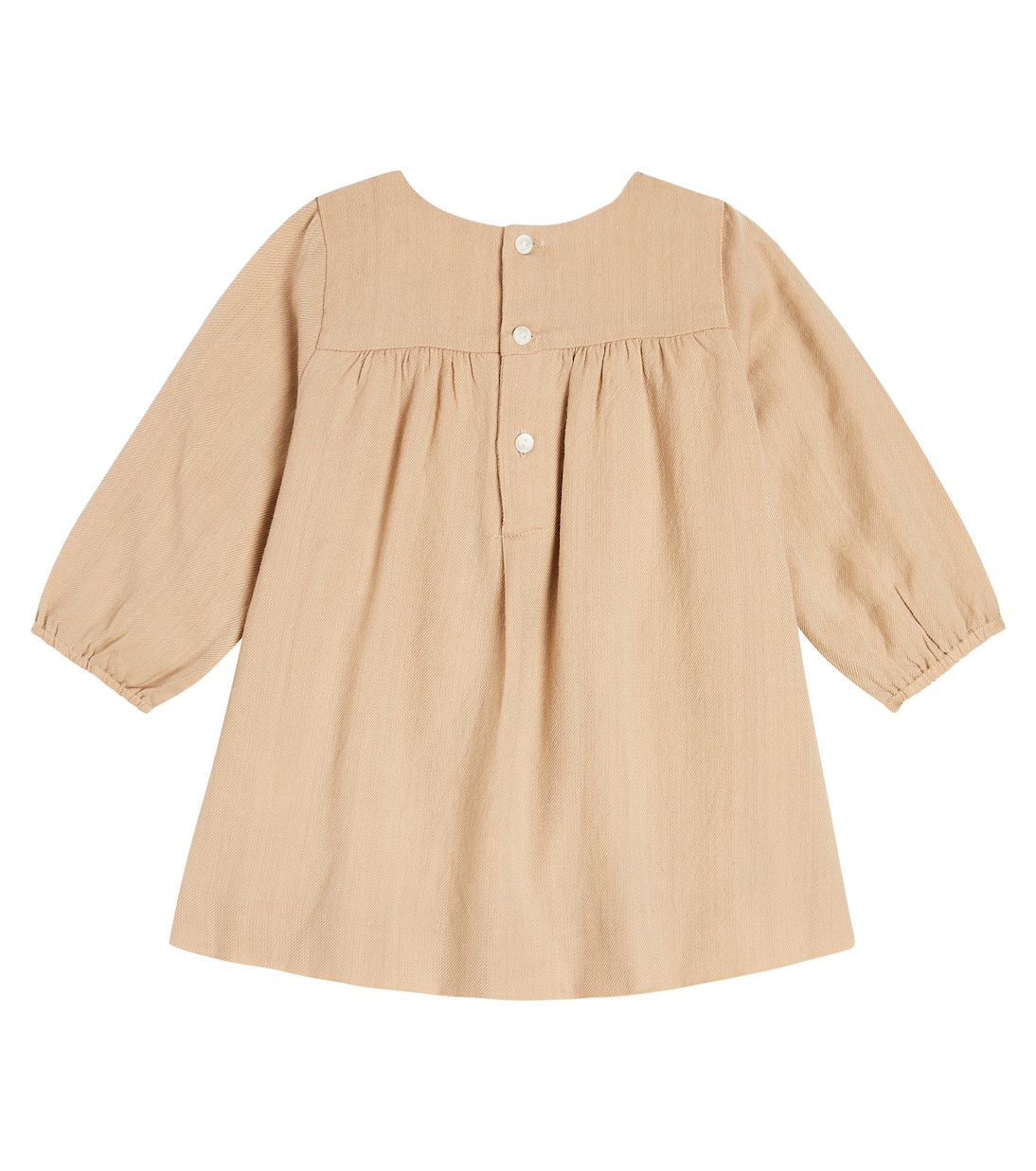 Baby Dipiki embroidered wool and cotton dress | Bonpoint
