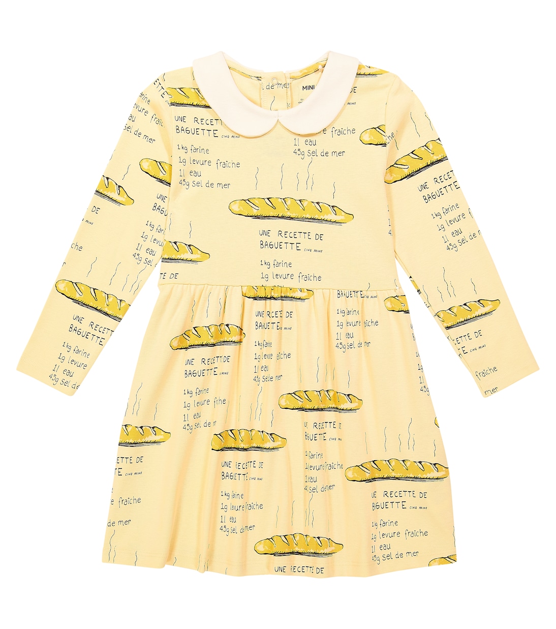 Printed cotton jersey dress | Mini Rodini