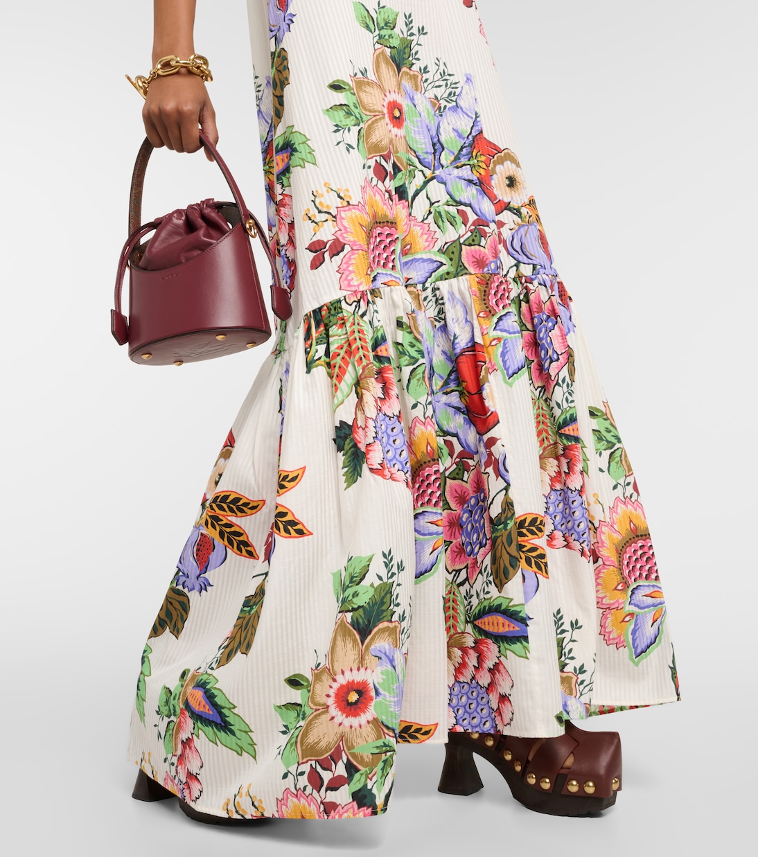 Floral cotton and silk maxi dress | Etro