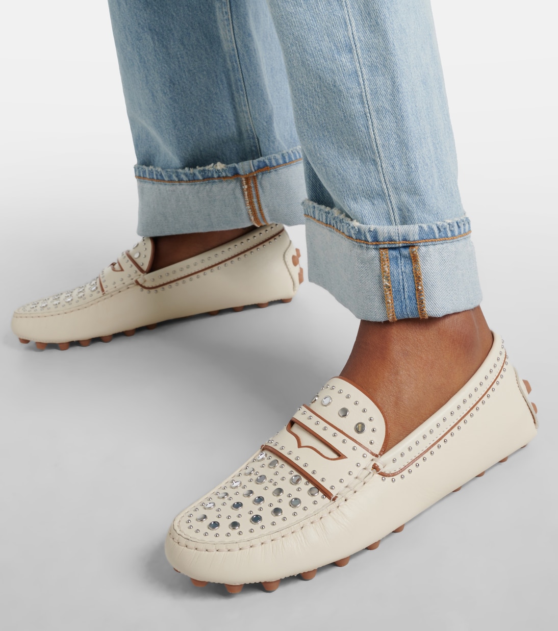 Verzierte Mokassins Gommino aus Leder | Tod's