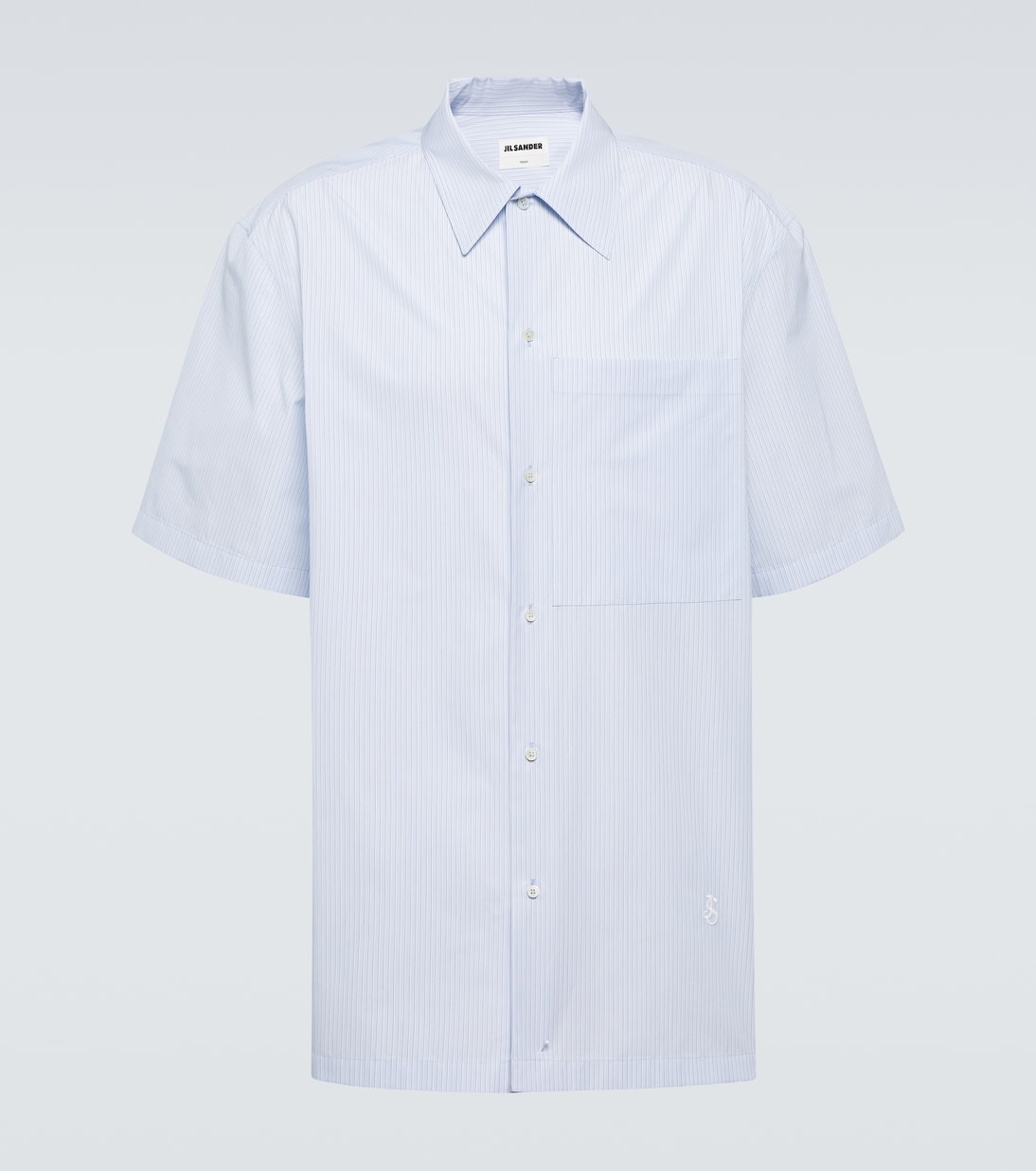 Camisa Friday de algodón con raya diplomática | Jil Sander