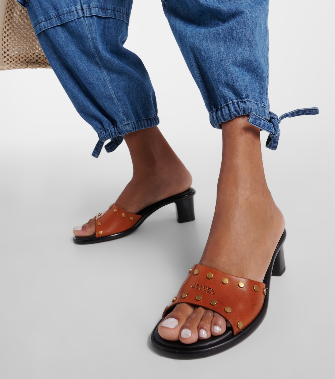 Sandali Eirin in pelle con borchie | Isabel Marant